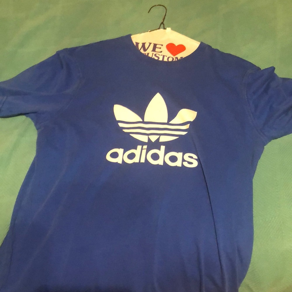 blue adidas t shirt